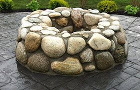 Stone fire pit