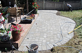 Stone patio