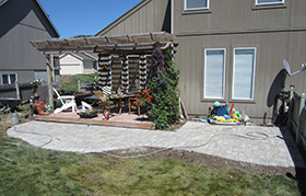 Stone patio